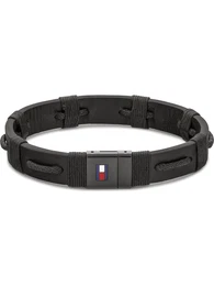 TOMMY HILFIGER Herrenarmband ''''CASUAL'''' schwarz