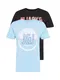 JACK & JONES Shirt blau / schwarz