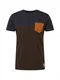 Iriedaily T-Shirt schoko / blau
