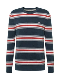 Pullover rot / navy / weiß / grau