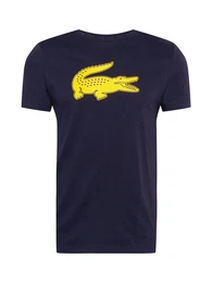 Lacoste Sport T-Shirt dunkelblau / gelb