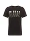 G-Star RAW T-Shirt schwarz / grau / weiß