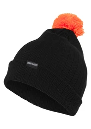 Mütze schwarz / neonorange