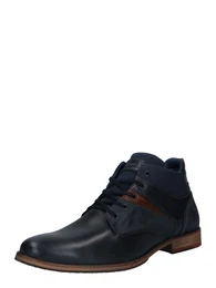 BULLBOXER Schnürschuh schwarz / dunkelblau / hellbraun