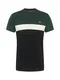 Iriedaily T-Shirt 'Court' dunkelgrn / schwarz / wei
