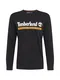 TIMBERLAND Shirt schwarz / weiß / goldgelb