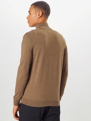 SELECTED HOMME Strickjacke 'Berg' braunmeliert