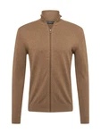 SELECTED HOMME Strickjacke 'Berg' braunmeliert