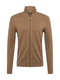 Strickjacke 'Berg' braunmeliert