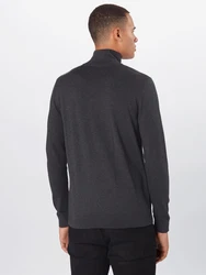 SELECTED HOMME Rundhalspullover Berg anthrazit