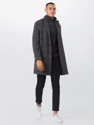 SELECTED HOMME Rundhalspullover Berg anthrazit