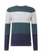 JACK & JONES Pullover ''''Flame'''' navy / dunkelgrün / hellgrau