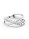 Swarovski Prsten 'Twist Rows'  stříbrná