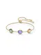 Swarovski Náramek ''''Tahlia'''' zlatá / fialová / zelená Swarovski Náramek ''''Tahlia'''' zlatá / fialová / zelená