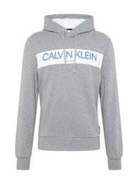 Sweatshirt graumeliert / weiß / blau