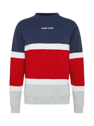 Sweatshirt rot / navy / grau