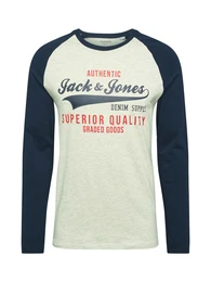 Shirt blau / beige