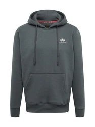 ALPHA INDUSTRIES Sweatshirt dunkelgrau/wei