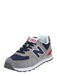 Sneaker '574' dunkelblau / grau / rauchgrau / rot