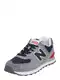 new balance Sneaker '574' dunkelblau / grau / rauchgrau / rot