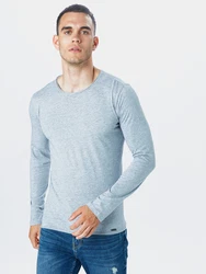 Key Largo Langarmshirt CHEESE silbergrau