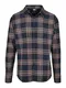 Urban Classics Hemd navy / rostrot / weiß
