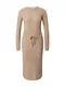 PIECES Úpletové šaty ''''Suna''''  béžová