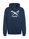 Iriedaily Sweatshirt dunkelblau / weiß