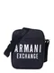 ARMANI EXCHANGE Umhängetasche navy / weiß