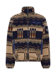 Fleecejacke 'Insaneia' marine / braun / khaki