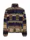 Iriedaily Fleecejacke 'Insaneia' marine / braun / khaki