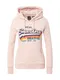Superdry Mikina  námořnická modř / světlemodrá / oranžová / růžová