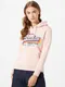 Superdry Mikina  námořnická modř / světlemodrá / oranžová / růžová
