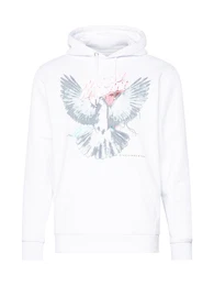 Sweatshirt 'Nico Tin' grau / schwarz / wei
