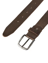 JACK & JONES Gürtel JJIPAUL JJLEATHER BELT NOOS dunkelbraun
