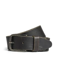 JACK & JONES Gürtel JJIPAUL JJLEATHER BELT NOOS dunkelbraun