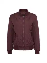 Urban Classics Přechodná bunda 'Diamond Quilt' tmavě červená