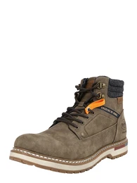 Schnrboots dunkelblau / braun / bronze / khaki
