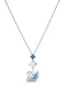Swarovski Řetízek  světlemodrá / stříbrná