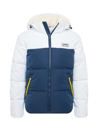 Jacke weiß / dunkelblau / neongelb