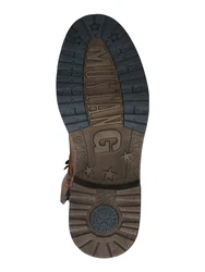 MUSTANG Schnürboots cognac/dunkelbraun