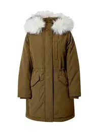 Zimní parka khaki / bílá