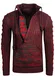 Rusty Neal Strickpullover anthrazit / rot