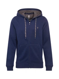 Sweatjacke dunkelblau / grau