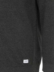 Jack & Jones Plus Pullover 'JJEHILL' dunkelgrau