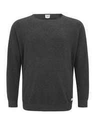 Jack & Jones Plus Pullover 'JJEHILL' dunkelgrau