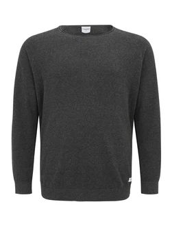 Jack & Jones Plus Pullover 'JJEHILL' dunkelgrau