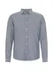 TOM TAILOR Hemd taubenblau / weiß