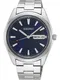 SEIKO Uhr silber / navy