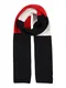 TOMMY HILFIGER Schal ''''Pima'''' weiß / schwarz / rot